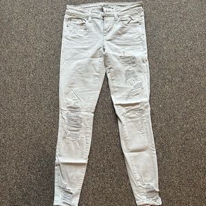 Distressed Khaki Colored American Eagle Pants
